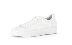 Gabor Damen Low-Top Sneaker, Frauen Halbschuhe,Wechselfußbett,Moderate Mehrweite (G),Sportschuhe,Freizeitschuhe,Weiss,38 EU / 5 UK von Gabor