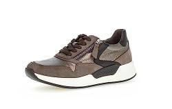 Gabor Damen Low-Top Sneaker, Frauen Halbschuhe,Wechselfußbett,Sportschuhe,Freizeitschuhe,Turnschuhe,Laufschuhe,Kupfer/Vulcano/sch,37 EU / 4 UK von Gabor