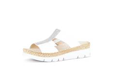 Gabor Damen Pantoletten, Frauen Slipper,Best Fitting,Sandalen,Freizeitschuhe,Schlupfschuhe,schluepfschuhe,Slides,Mules,Weiss/Ice,42 EU / 8 UK von Gabor