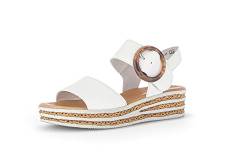 Gabor Damen Plateausandalen, Frauen Sandalen,Best Fitting,dicke sohle,bequem,sommerschuhe,freizeitschuhe,latte (weiss),37 EU / 4 UK von Gabor