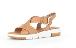 Gabor Damen Plateausandalen, Frauen Sandalen,offene schuhe,strandschuhe,plateau,plateau-absatz,plateau-sohle,dicke sohle,cognac,36 EU / 3.5 UK von Gabor