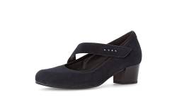 Gabor Damen Riemchen Pumps, Frauen Absatzschuhe,Komfortable Mehrweite (H),Trachtenschuhe,festlich,Oktoberfest,Heels,Dark-Blue,44 EU / 9.5 UK von Gabor