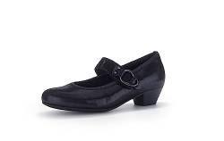 Gabor Damen Riemchen Pumps, Frauen Absatzschuhe,Wechselfußbett,Komfortable Mehrweite (H),hochhackige Schuhe,Nightblue,40.5 EU / 7 UK von Gabor