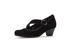 Gabor Damen Riemchen Pumps, Frauen Absatzschuhe,Wechselfußbett,Komfortable Mehrweite (H),hochhackige Schuhe,schwarz (Uni),38.5 EU / 5.5 UK von Gabor