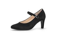 Gabor Damen Riemchen Pumps, Frauen Absatzschuhe,hochhackige Schuhe,stoeckelschuhe,Ausgehschuhe,Abendschuhe,Court Shoes,schwarz,44 EU / 9.5 UK von Gabor