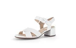 Gabor Damen Riemchensandalen, Frauen Sandalen,Moderate Mehrweite (G),freizeitschuhe,offene schuhe,strandschuhe,weiss (LDS),40 EU / 6.5 UK von Gabor