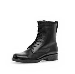 Gabor Damen Schnürstiefeletten, Frauen Stiefeletten,Wechselfußbett,Best Fitting,uebergangsschuhe,uebergangsstiefel,warm,schwarz,38.5 EU / 5.5 UK von Gabor