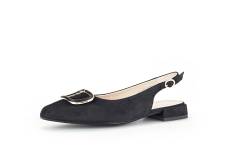 Gabor Damen Slingpumps, Frauen Absatzschuhe,Moderate Mehrweite (G),hochhackige Schuhe,stoeckelschuhe,schwarz (Uni+Gold),38 EU / 5 UK von Gabor