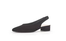 Gabor Damen Slingpumps, Frauen Absatzschuhe,slingback,leder,knöchelriemchen,büro-pumps,office,bequem,elegant,high heels,schwarz,38 EU / 5 UK von Gabor