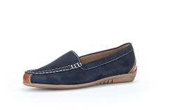 Gabor Damen Slipper, Frauen Halbschuhe,Wechselfußbett,Schlupfschuhe,schluepfschuhe,Loafer,Mokassins,Slip-ons,Nightblue/Peanut,37.5 EU / 4.5 UK von Gabor