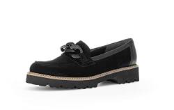 Gabor Damen Slipper, Frauen Slip On,Best Fitting,College Schuhe,Businessschuhe,Slip-ons,Mokassins,Halbschuhe,schwarz (Natur),42 EU / 8 UK von Gabor