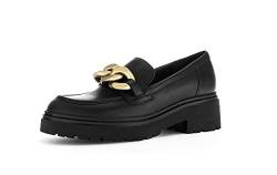 Gabor Damen Slipper, Frauen Slip On,Best Fitting,schluepfschuhe,College Schuhe,Businessschuhe,Slip-ons,Slides,schwarz(Gold matt),40 EU / 6.5 UK von Gabor