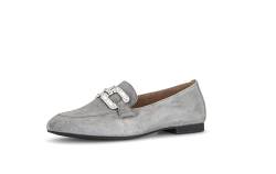 Gabor Damen Slipper, Frauen Slip On,Businessschuhe,Mokassins,Halbschuhe,Slides,Schlupfschuhe,schluepfschuhe,Loafer,Stone (Silber),38 EU / 5 UK von Gabor