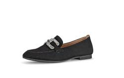 Gabor Damen Slipper, Frauen Slip On,Halbschuhe,Slides,Schlupfschuhe,schluepfschuhe,Loafer,College Schuhe,schwarz(Altsilber),37 EU / 4 UK von Gabor