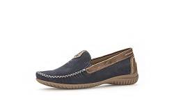 Gabor Damen Slipper, Frauen Slip On,Moderate Mehrweite (G),College Schuhe,Businessschuhe,Mokassins,Halbschuhe,Blue/New Whisky,40 EU / 6.5 UK von Gabor