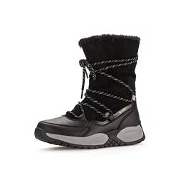 Gabor Damen Winterstiefel, Frauen Stiefel,Wechselfußbett,Warmfutter,winterboots,schnürstiefel,warm,gefüttert,schwarz (Webl.),37 EU / 4 UK von Gabor