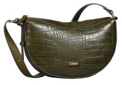 Gabor bags LIVIA Damen Umhängetasche one size, croco khaki, 28,5x6x16 von Gabor