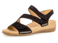 Keilsandalette GABOR Gr. 36, schwarz Damen Schuhe Sandaletten von Gabor