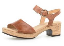 Sandalette GABOR "KRETA" Gr. 37, braun (camelfarben) Damen Schuhe Sandaletten Bestseller von Gabor