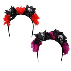 Gadpiparty 2st Party-stirnband Diadem Mexikanische Kleider Mexikanisches Kleid Für Mädchen Halloween-kopfkranz Geburtstags-stirnband Für Frauen Schmetterling Skelett Plastik Geschenk von Gadpiparty