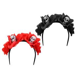 Gadpiparty 2st Party-stirnband Schmetterlings-stirnband Für Frauen Diadem Halloween-partygeschenke Halloween-kopfkranz Mexikanische Kleider Haarschmuck Acryl Europäisch Und Amerikanisch von Gadpiparty