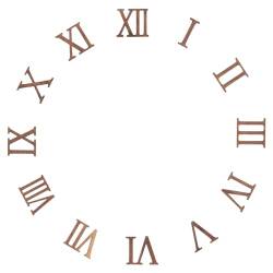 Gadpiparty Holzuhr-Ziffern-Ersatzset 12-Zoll-DIY-Digitaluhr Römische Zahlen Uhrzeiger Zubehör Für Zuhause Wandkunst Dekoration von Gadpiparty