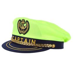 Gadpiparty Partyhut -Admiral-Hut Matrosen Kostümzubehör Matrosenhut rosa Accessoires Kapitänsmütze für Cosplay Kapitänsmütze Dekoration Kleidung Bootfahren Yacht schmücken die Party von Gadpiparty