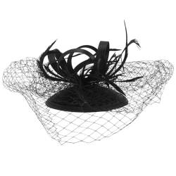 Gadpiparty Plume Fascinator Hut Mesh Pillbox Hut Tee Party Mesh Gefiederte Haarspange Hochzeit Kopfbedeckung Mit Schleier Für Frauen Damen Mädchen von Gadpiparty