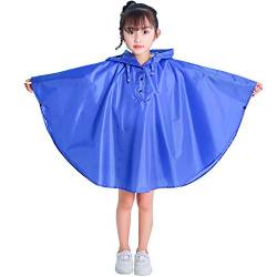 Regenanzug Kinder Regencape Regenmantel mit Regenponcho Aufbewahrungstasche Bequeme Verwendung Blau/L von Gaga city
