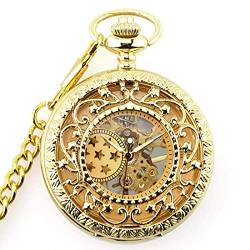 GagalU Skeleton mechanische Taschenuhr Männer antike Luxus Halskette Tasche & Taschenuhren Kette männliche Uhr von GagalU