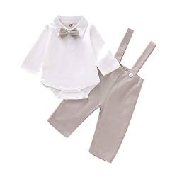 Gajaous Baby Jungen Taufanzug Gentleman Bekleidungssets Kleinkind Jungen Langarm Krawatte Hochzeit Anzug für Frühling Herbst von Gajaous