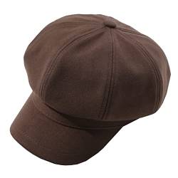 Gajaous Ballonmützen für Damen Visor Peaked Beret Retro Baker Boy Hat Newsboy Cap von Gajaous