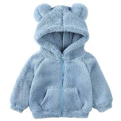 Gajaous Neugeborenes Baby Mädchen Jungen Fleece Kapuzenjacke Reißverschluss Bärenmantel Warme Winter Outwearorn von Gajaous