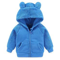 Gajaous Neugeborenes Baby Mädchen Jungen Fleece Kapuzenjacke Reißverschluss Bärenmantel Warme Winter Outwearorn von Gajaous