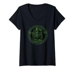 Damen Medizinmann-Cannabis T-Shirt mit V-Ausschnitt von Galdur