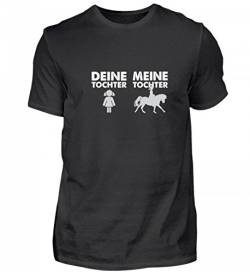 Deine Tochter Meine Tochter Pferd Reiten Mädchen - Herren Shirt von Galeriemode