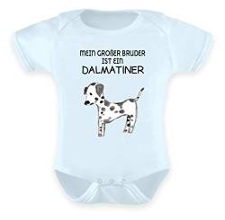 Galeriemode Unisex Baby Strampler Dalmatiner Hund Junge Mädchen mit Aufdruck Unisex Baby Body - Baby Body -6-12 Monate-Baby Blau von Galeriemode