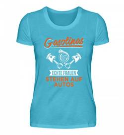 Gasolinas Echte Frauen Stehen auf Autos Damen T Shirt von Galeriemode