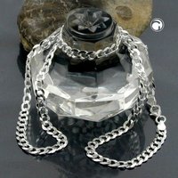 Kette, Panzer flach, Silber 925 von Gallay