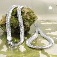 Kette 6x2mm flache Schlangenkette glänzend Silber 925 von Gallay