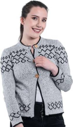 Gamboa Alpaka Cardigan Damen mit Kapuze Strickjacke Norweger Warm Pullover Herbst Winter von Gamboa