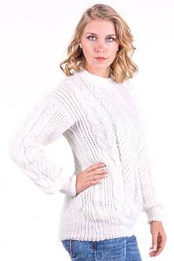 Gamboa - Alpaka Handgemachter Pullover - Erhältlich,Weiß,XL von Gamboa
