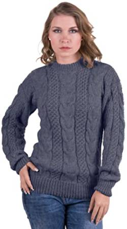 Gamboa Alpaka Wolle Pullover Damen Wollpullover Strickjack für Damen Herbst Winter Elegant von Gamboa