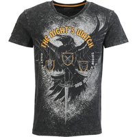 Game Of Thrones T-Shirt - The Night's Watch - S bis XXL - für Männer - Größe L - charcoal  - Lizenzierter Fanartikel von Game Of Thrones