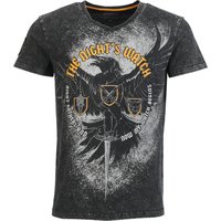 Game Of Thrones T-Shirt - The Night's Watch - S bis XXL - für Männer - Größe M - charcoal  - Lizenzierter Fanartikel von Game Of Thrones