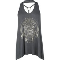 Game Of Thrones Top - Iron Throne - S bis XXL - für Damen - Größe L - charcoal  - Lizenzierter Fanartikel von Game Of Thrones