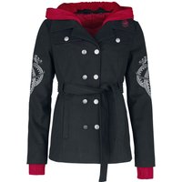 Game Of Thrones Winterjacke - House of the Dragon - S bis L - für Damen - Größe S - schwarz  - Lizenzierter Fanartikel von Game Of Thrones