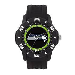 Seattle Seahawks Herren-Armbanduhr – NFL Surge Series von Game Time, offizielles Lizenzprodukt, Black von Game Time