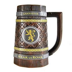 Half Moon Bay Bierkrug - Game of Thrones Lannister Krug - Bierglas aus Keramik - Offizielle Lizenz von Game of Thrones