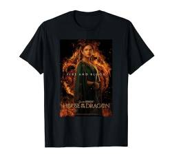 House of the Dragon Alicent Fire And Blood Poster T-Shirt von Game of Thrones